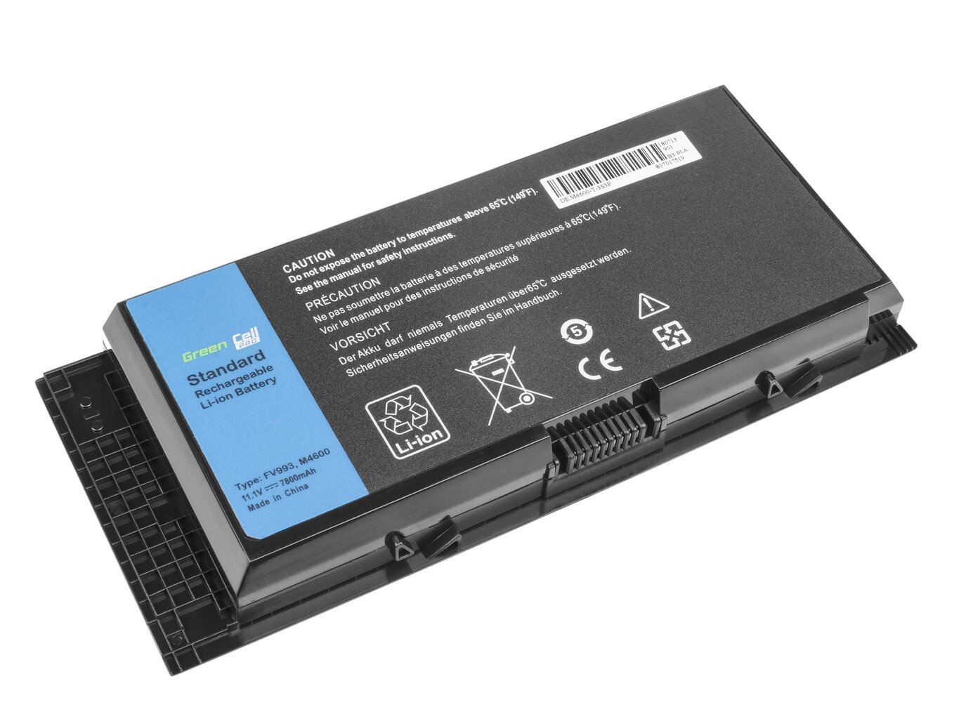 Green Cell PRO Laptop Battery FV993 for Dell Precision M4600 M4700 M4800 M6600 M6700 цена и информация | Sülearvuti akud | kaup24.ee