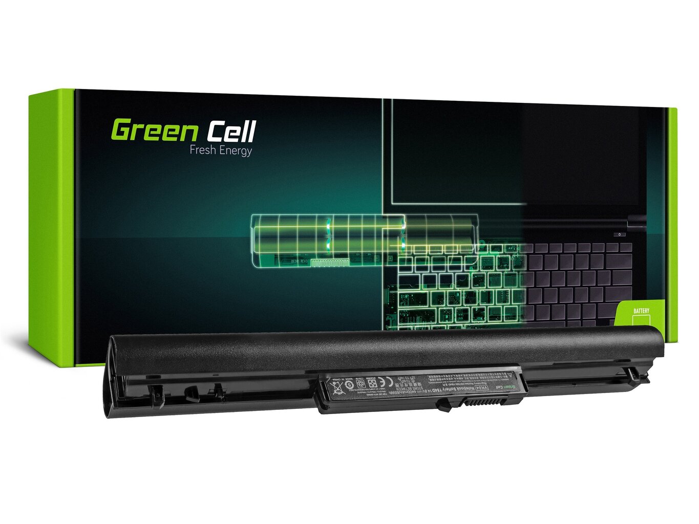 Green Cell Laptop Battery VK04 HSTNN-YB4D HP Pavilion 14-B 14-C 15-B M4 HP 242 G1 G2 hind ja info | Sülearvuti akud | kaup24.ee