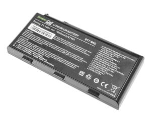 Green Cell PRO Laptop Battery BTY-M6D for MSI GT60 GT70 GT660 GT680 GT683 GT780 GT783 GX660 GX680 GX780 цена и информация | Аккумуляторы для ноутбуков | kaup24.ee