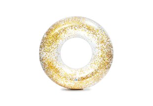 Täispuhutav läikiv rõngas Intex Glitter Tubes, 119 cm hind ja info | Täispuhutavad veemänguasjad ja ujumistarbed | kaup24.ee