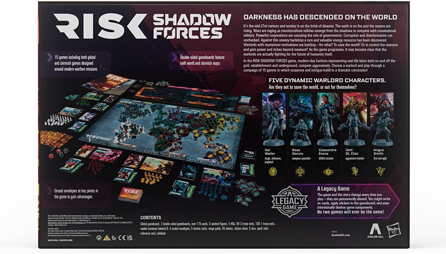 Lauamäng Risk: Shadow Forces Legacy, EN цена и информация | Lauamängud ja mõistatused | kaup24.ee