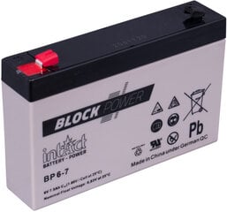 Aku intAct Block-Power 6V 7Ah c20 hind ja info | Mootorrataste akud | kaup24.ee