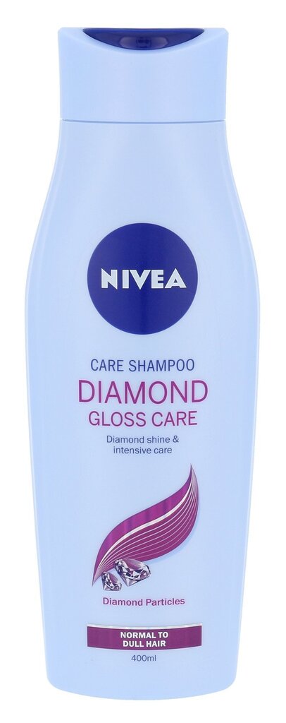 Läiget andev šampoon Nivea Diamond Gloss 400 ml цена и информация | Šampoonid | kaup24.ee