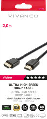 Vivanco кабель HDMI - HDMI 2.1 2 м (47176) цена и информация | Кабели и провода | kaup24.ee