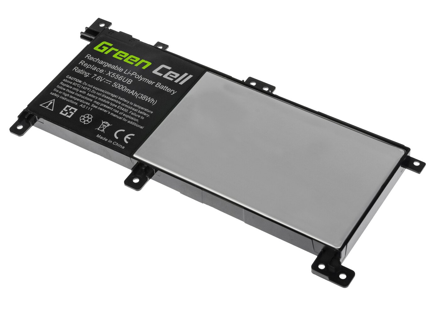 Sülearvuti aku Green Cell Laptop Battery C21N1509 for Asus X556U X556UA X556UB X556UF X556UJ X556UQ X556UR X556UV цена и информация | Sülearvuti akud | kaup24.ee