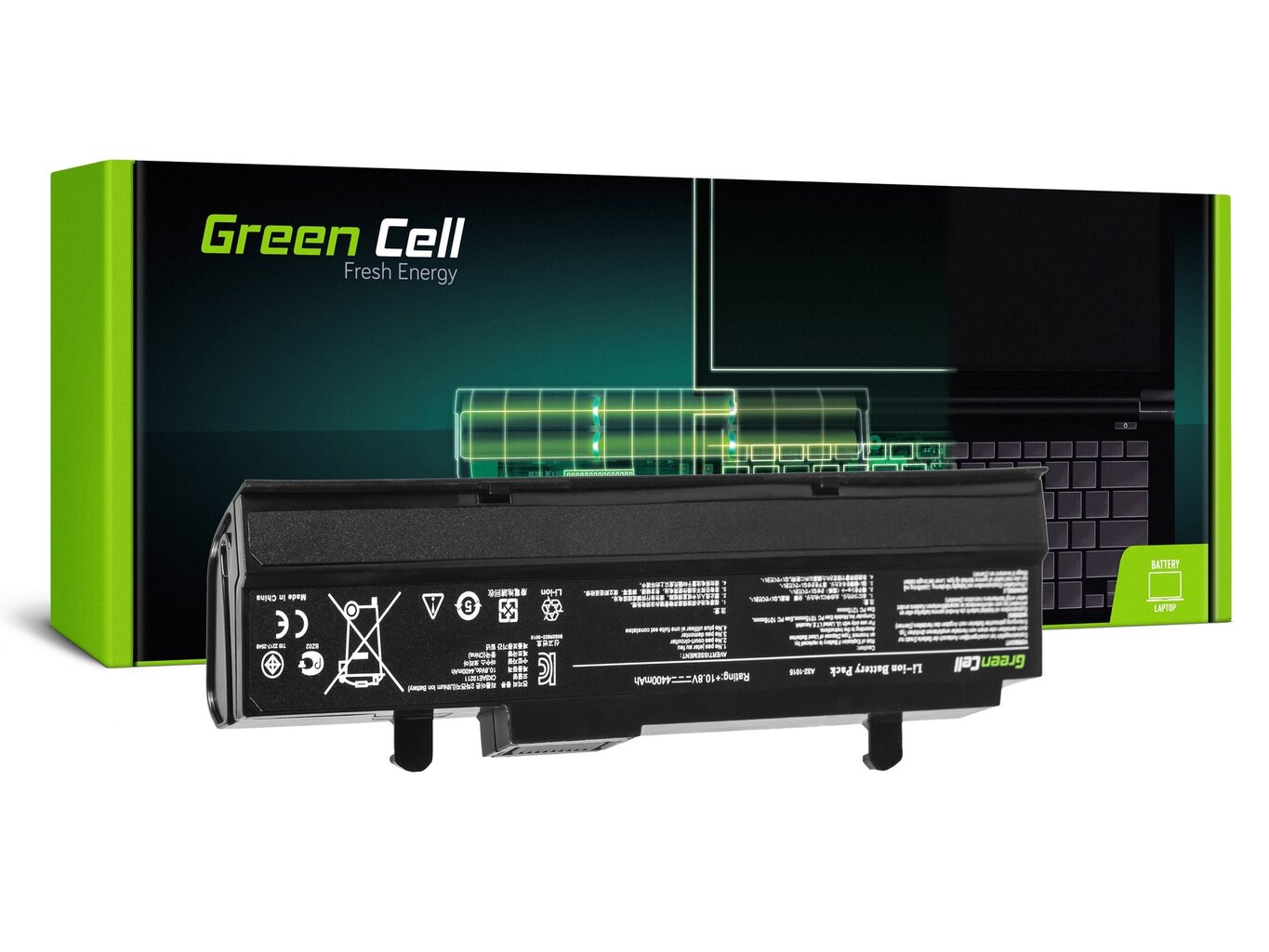 Sülearvuti aku Green Cell Laptop Battery for Asus Eee PC 1015 1015PN 1215 1215N 1215B цена и информация | Sülearvuti akud | kaup24.ee