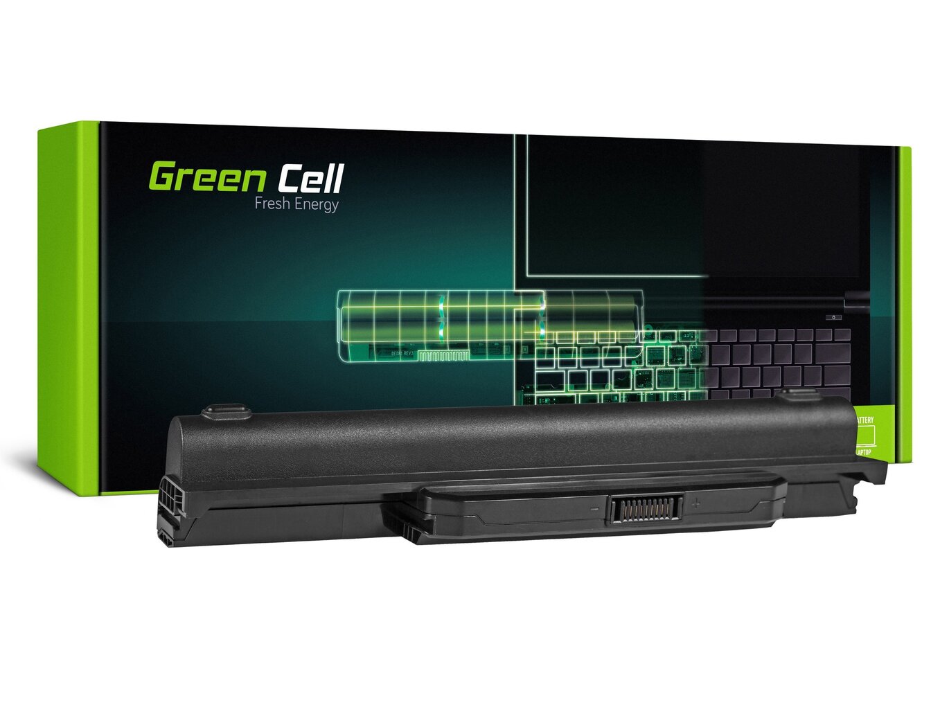 Sülearvuti aku Green Cell Laptop Battery for Asus K53 K53E K53S K53SV X53 X53S X53U X54 X54C X54H hind ja info | Sülearvuti akud | kaup24.ee