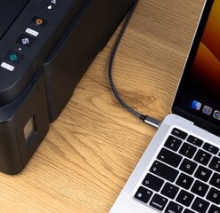 Reagle USB C B 2M printeri kaabel HP CANON EPSON XEROX цена и информация | Аксессуары для корпусов | kaup24.ee