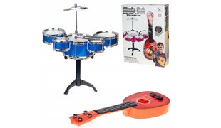 Pillikomplekt: trummid + ukulele Martom, TG55528, 2 tk цена и информация | Развивающие игрушки | kaup24.ee