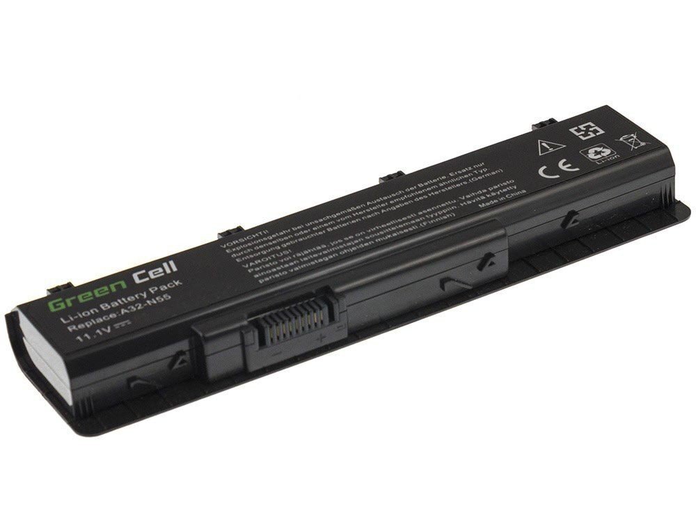 Sülearvuti aku Green Cell Laptop Battery for N45 N55 N55S N55SF N55SL N75 N75E N75S N75SF N75SL цена и информация | Sülearvuti akud | kaup24.ee