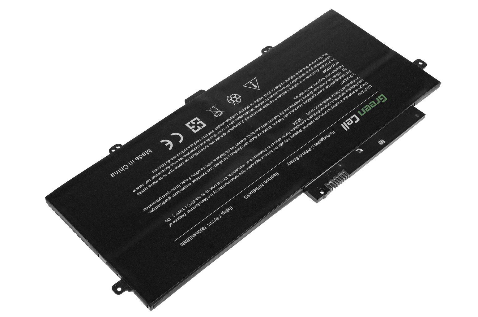 Sülearvuti aku Green Cell Laptop Battery for Samsung ATIV Book 9 Plus 940X3G NP940X3G цена и информация | Sülearvuti akud | kaup24.ee