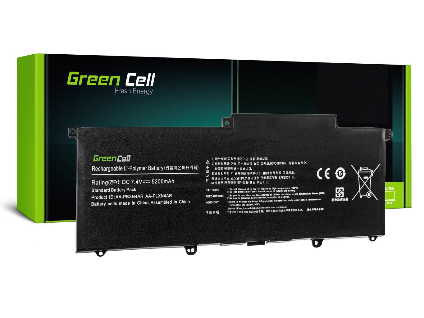 Sülearvuti aku Green Cell Laptop Battery for Samsung NP900X3B NP900X3C NP900X3D цена и информация | Sülearvuti akud | kaup24.ee