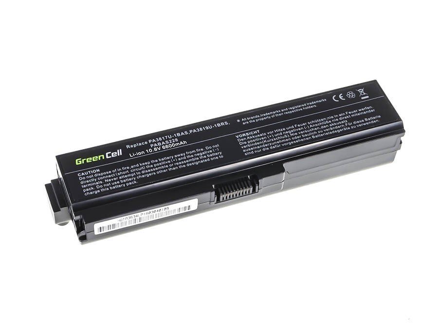 Sülearvuti aku Green Cell Laptop Battery for Toshiba Satellite C650 C650D C660 C660D L650D L655 L750 цена и информация | Sülearvuti akud | kaup24.ee