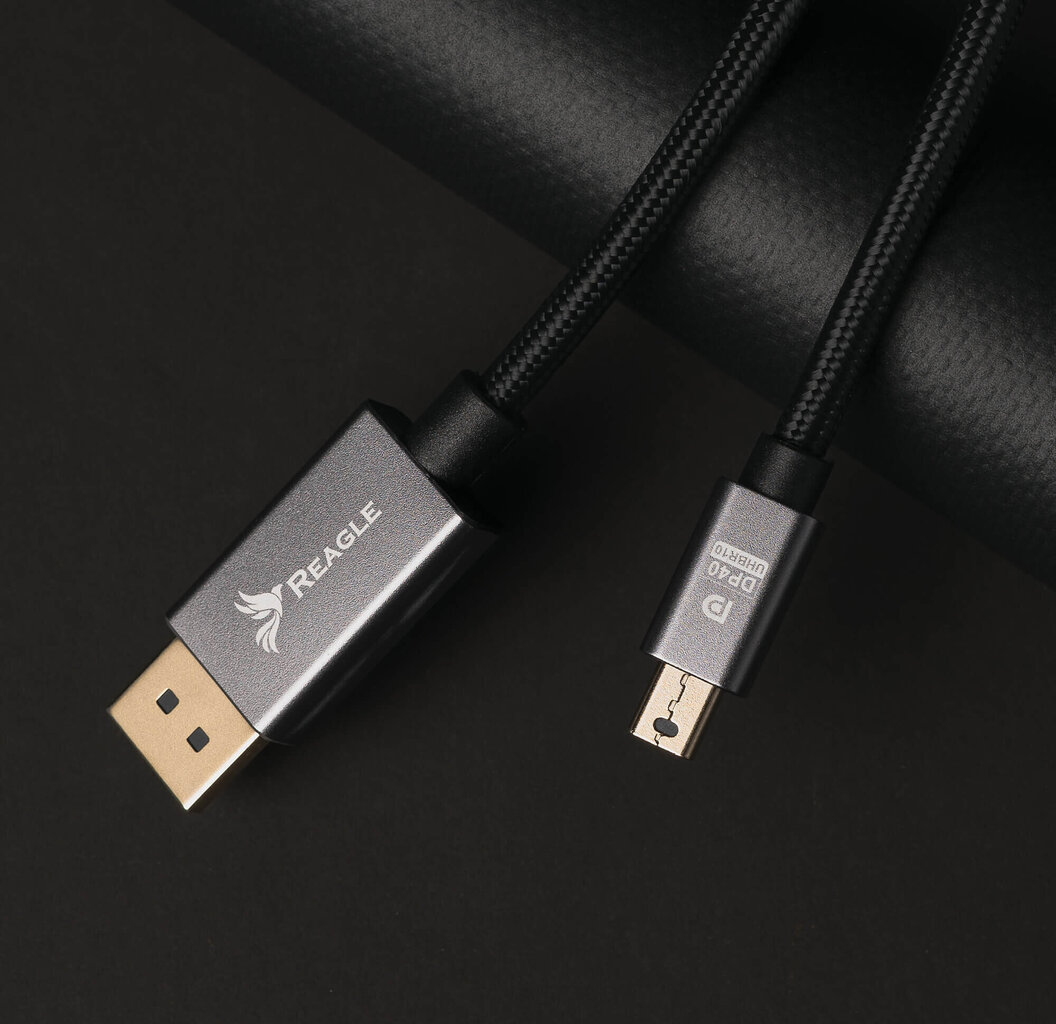 Reagle mini DisplayPort Ultra DP 2.0 8K 4K 240Hz 1.5M kaabel цена и информация | Lisatarvikud korpustele | kaup24.ee