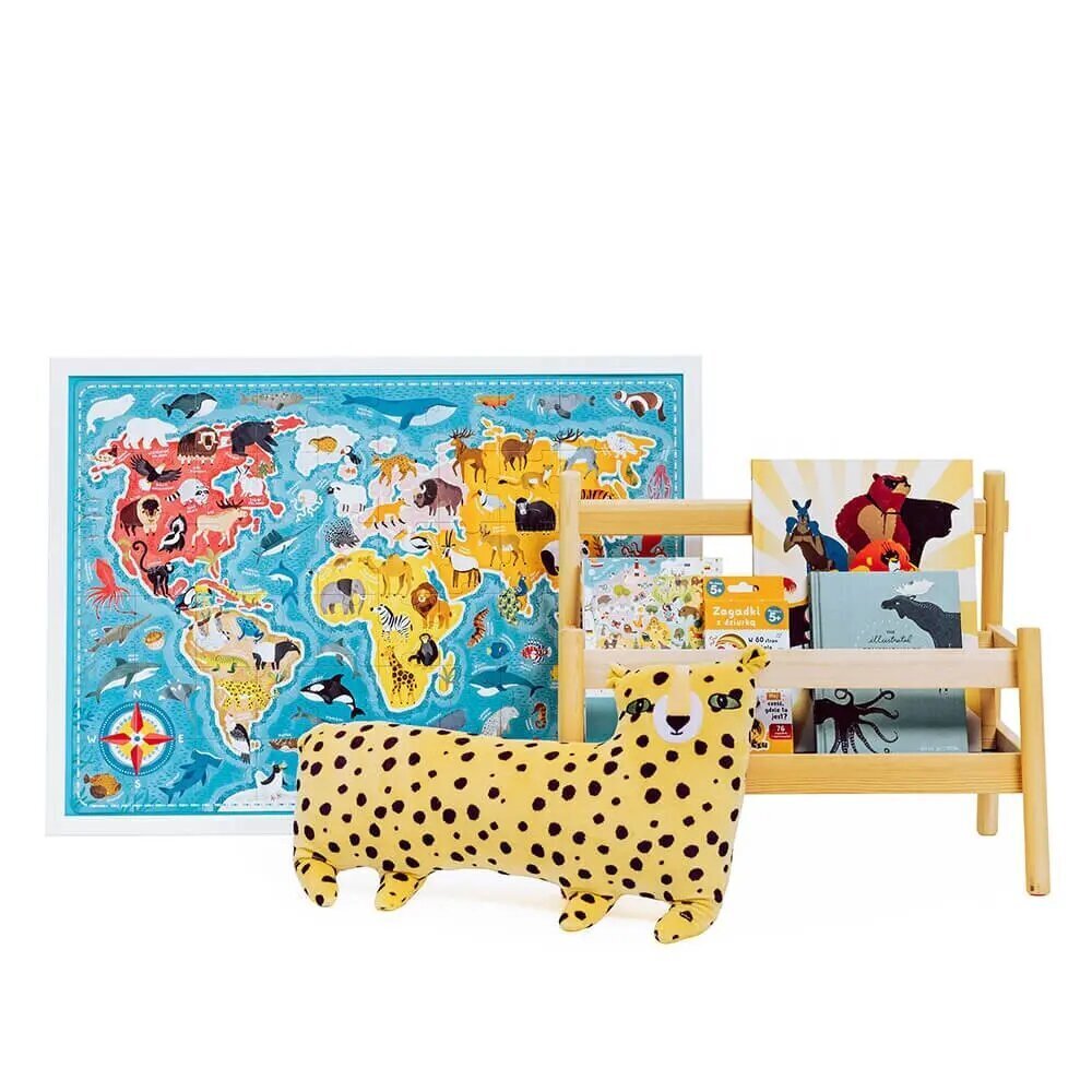 Pusle Puzzlove - World Map Animals, 60 tk. hind ja info | Pusled | kaup24.ee