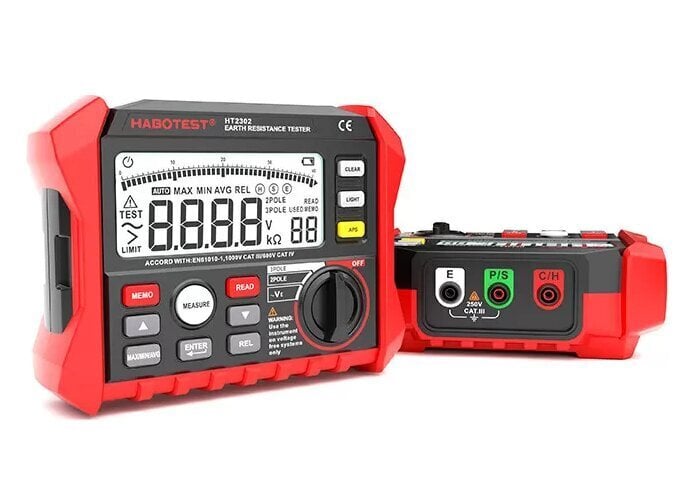 Digitaalne maandustakistuse tester Habotest HT2302 hind ja info | Käsitööriistad | kaup24.ee