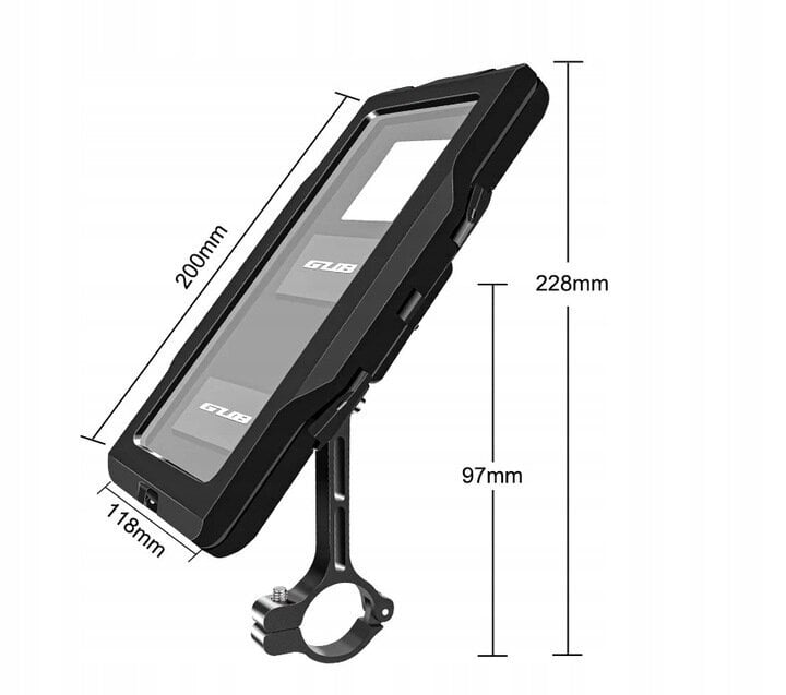 Telefonihoidja jalgratta või mootorratta jaoks, GUB PLUS 16 hind ja info | Rattakotid ja telefonikotid | kaup24.ee