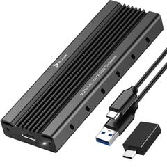 Reagle SSD korpus NVME PCIe SATA M.2 USB 3.1 GEN2 цена и информация | Внутренние жёсткие диски (HDD, SSD, Hybrid) | kaup24.ee