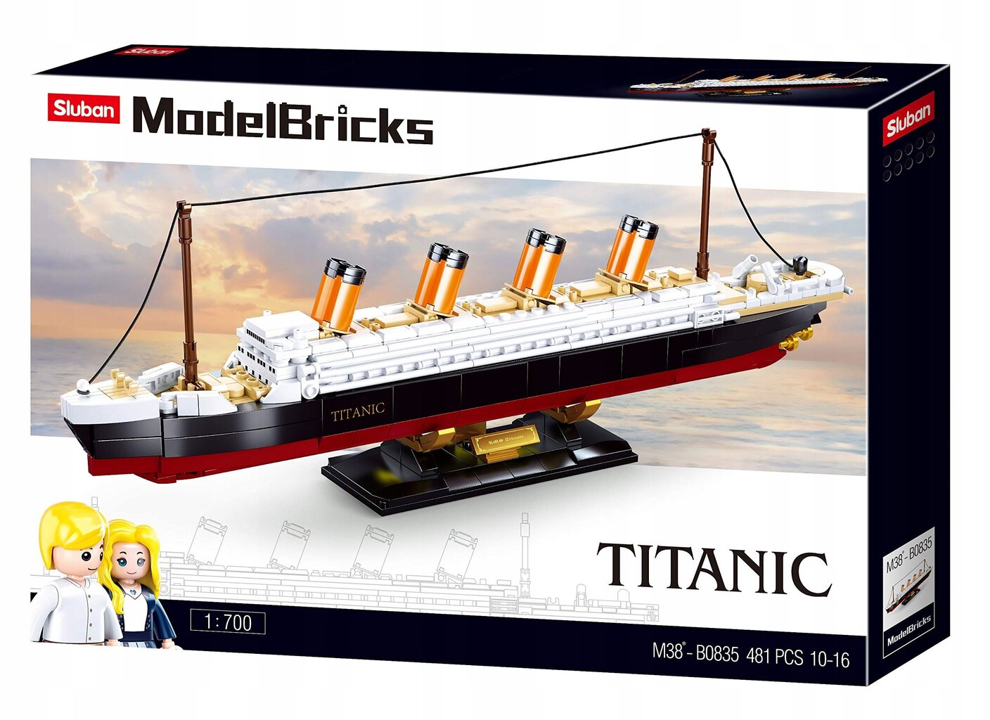 Laev Titanic Slubani klotsidest, 481 elementi + figuurid hind ja info | Klotsid ja konstruktorid | kaup24.ee