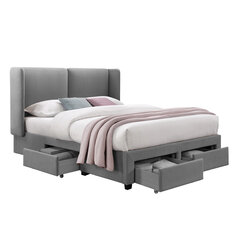 Кровать SUGI с матрасом HARMONY DUO 160x200 см, серый цена и информация | Кровати | kaup24.ee
