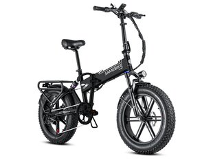 Kokkupandav elektriline jalgratas Samebike XWLX09 20", must hind ja info | Elektrirattad | kaup24.ee