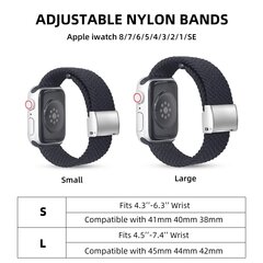 Kellarihm IWatch Band, must hind ja info | Nutikellade ja nutivõrude tarvikud | kaup24.ee