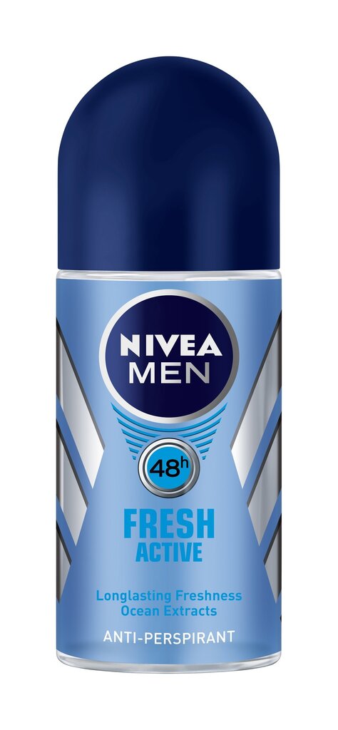 Rulldeodorant meestele Nivea Active Fresh 50 ml цена и информация | Deodorandid | kaup24.ee