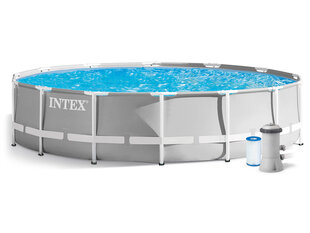 Каркасный бассейн с фильтром Intex Prism Frame, 4,27 м цена и информация | Бассейны | kaup24.ee