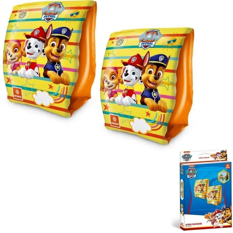 Ujumiskätised Paw Patrol, 15x23 cm, oranž hind ja info | Täispuhutavad veemänguasjad ja ujumistarbed | kaup24.ee