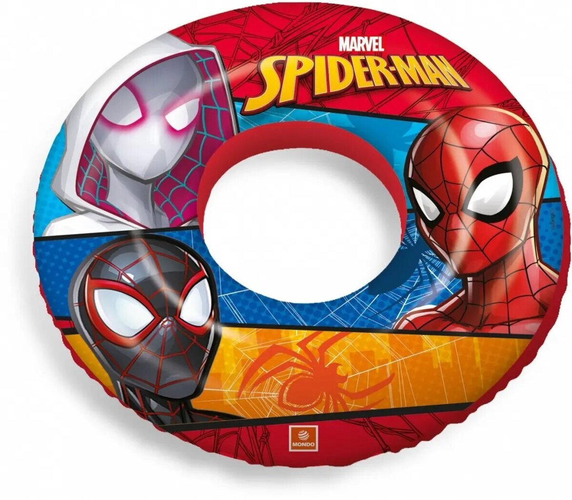 Ujumisrõngas Spiderman, 50 cm, punane hind ja info | Täispuhutavad veemänguasjad ja ujumistarbed | kaup24.ee