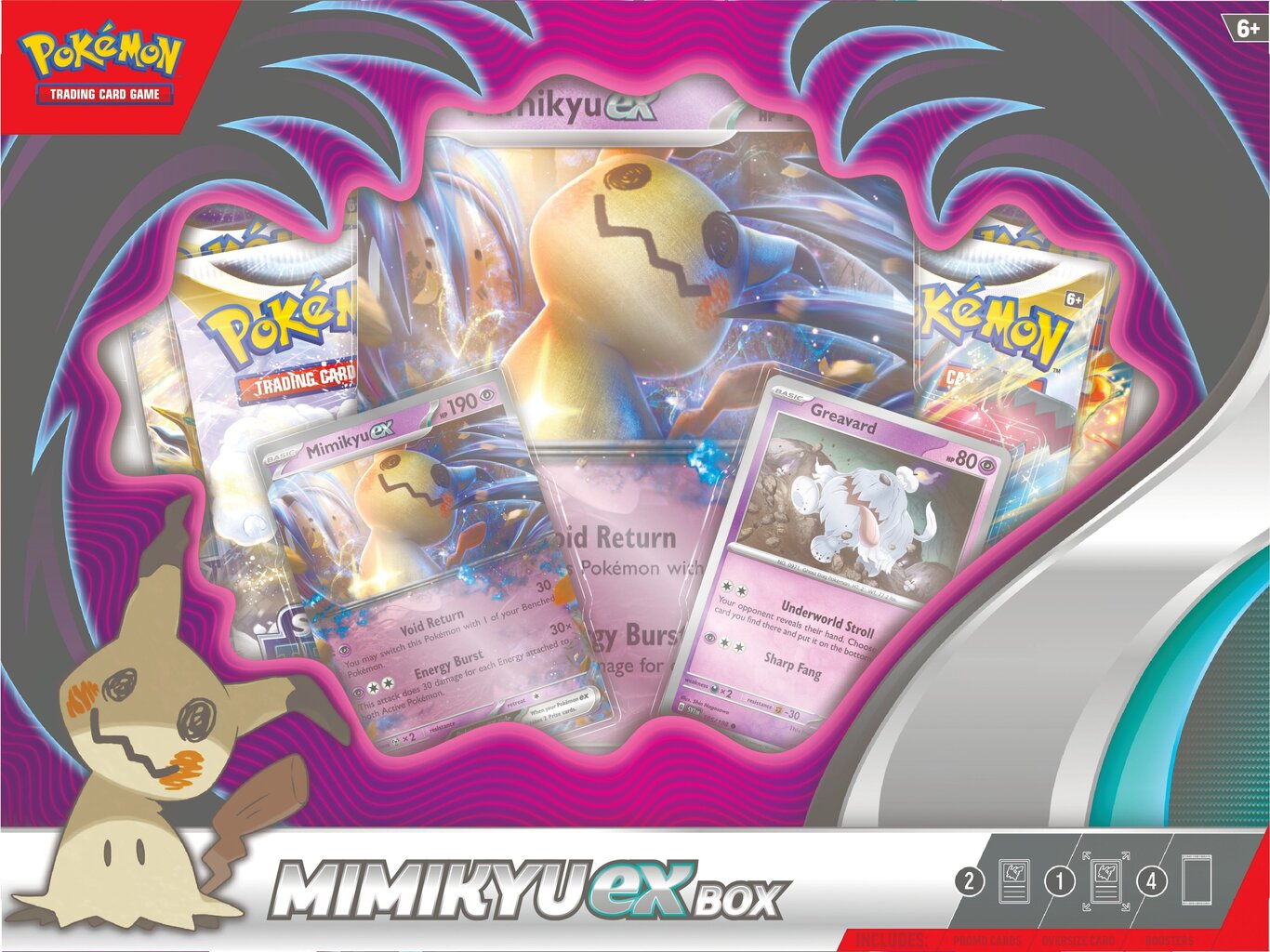 Pokemon TCG - Mimikyu ex Box, ENG hind ja info | Lauamängud ja mõistatused | kaup24.ee