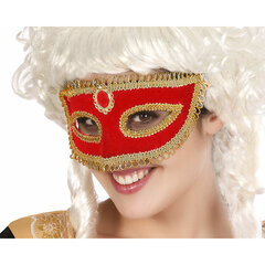 Silmaside Punane Kuldne Veneetsia hind ja info | Karnevali kostüümid | kaup24.ee