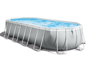 Каркасный бассейн с фильтром Intex Prism Frame Oval, 610x305x122 см цена и информация | Бассейны | kaup24.ee