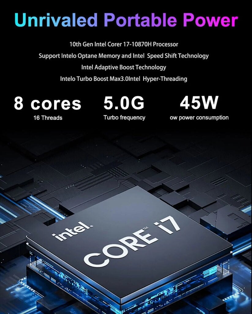 Sülearvuti N-one Book Fly Intel Core i7-10870H, 16 GB DDR4 1TB SSD Windows 11Pro hind ja info | Sülearvutid | kaup24.ee