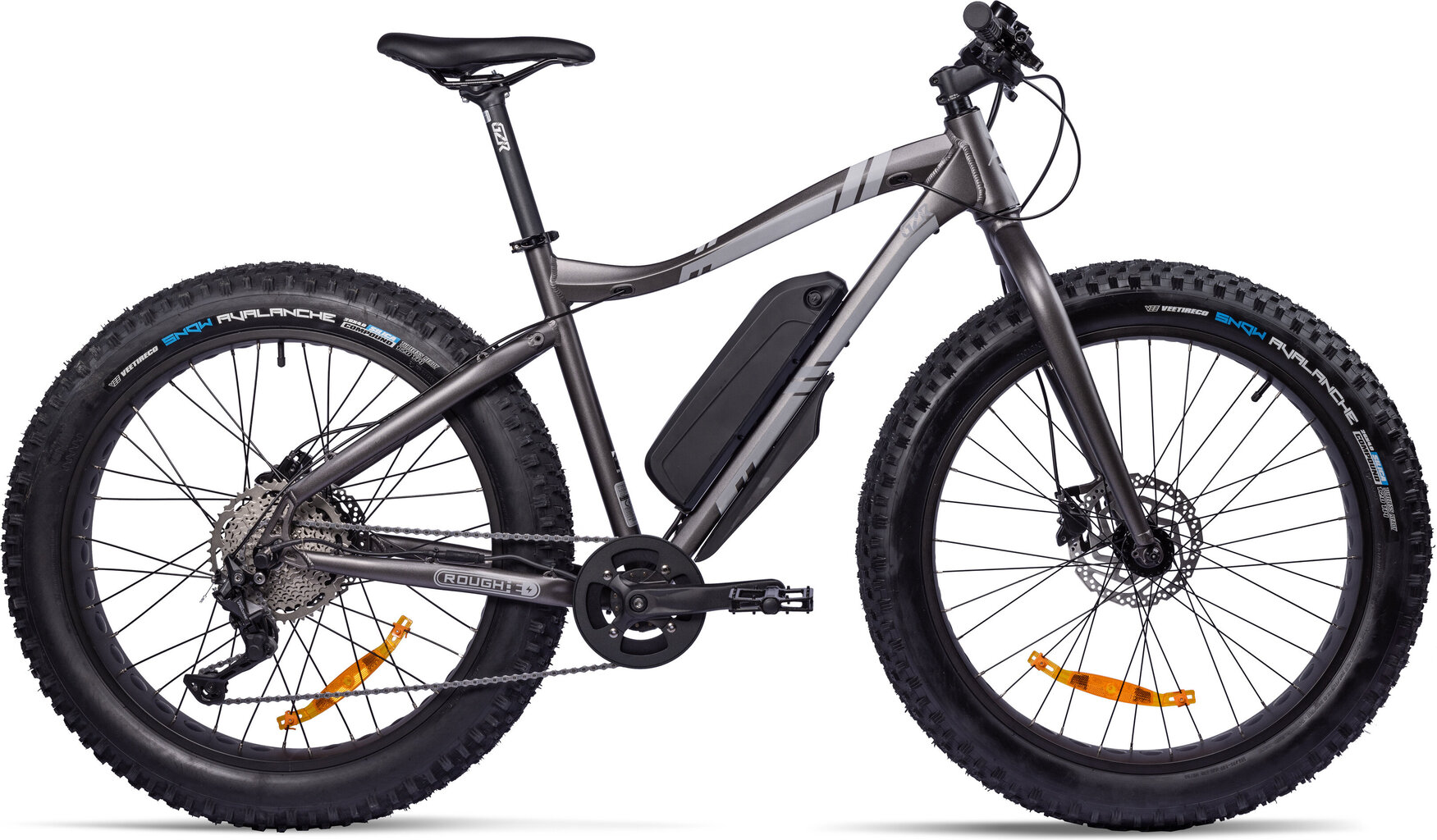 Elektrijalgratas GZR Rough-e Fatbike 19", hall цена и информация | Elektrirattad | kaup24.ee