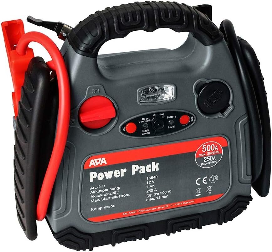 APA 16540 Power Pack koos kompressori ja algabiga, 12 V hind ja info | Turvasüsteemid ja 12V seadmed | kaup24.ee