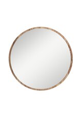 Декоративное зеркало Asir, 60х60 см, коричневый цена и информация | Подвесные зеркала | kaup24.ee