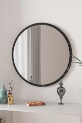 Декоративное зеркало Asir, 60х60 см, чёрный/белый цена и информация | Зеркала | kaup24.ee
