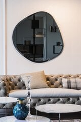 Dekoratiivne peegel, Asir, 60x60 cm, must hind ja info | Peeglid | kaup24.ee
