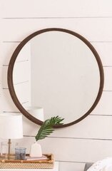 Dekoratiivne peegel, Asir, 60x60 cm, pruun hind ja info | Peeglid | kaup24.ee