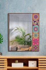 Декоративное зеркало Asir, 50x100 см, коричневый/розовый цена и информация | Подвесные зеркала | kaup24.ee
