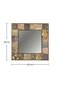Dekoratiivne peegel, Asir, 62x62 cm, pruun hind ja info | Peeglid | kaup24.ee