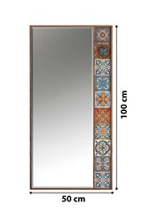 Dekoratiivne peegel, Asir, 50x100 cm, pruun hind ja info | Peeglid | kaup24.ee