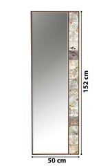 Декоративное зеркало Asirр, 50x152 см, коричневый/бежевый цена и информация | Подвесные зеркала | kaup24.ee