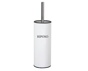 Щетка для чистки туалета белого цвета Riposo цена и информация | Аксессуары для ванной комнаты | kaup24.ee