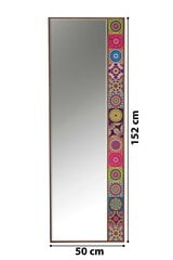 Dekoratiivne peegel Asir, 50x152cm, pruun/roosa цена и информация | Зеркала | kaup24.ee