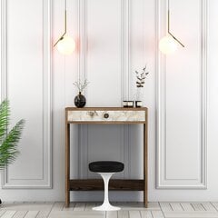 Meigilaud Asir, 70x40x84,7 cm, pruun/valge/marmor цена и информация | Туалетные столики | kaup24.ee
