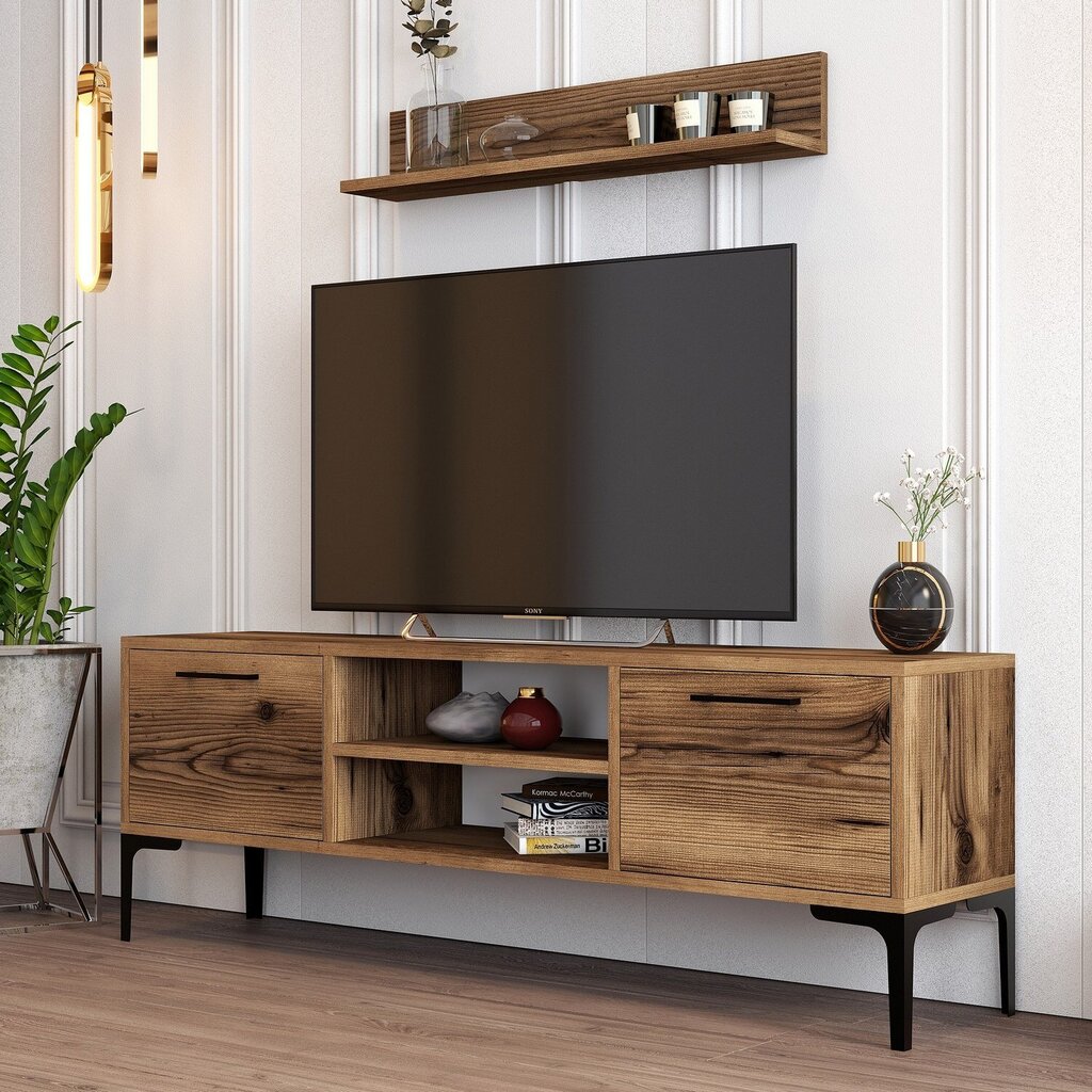 TV-üksus Asir, 140x48x30 cm, pruun hind ja info | TV alused | kaup24.ee