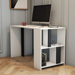 Учебный стол Asir, 120x75,4x60 см, белый/серый цена и информация | Компьютерные, письменные столы | kaup24.ee