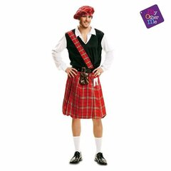 Maskeraadi kostüüm täiskasvanutele Scottish Suurus M/L Punane M hind ja info | Karnevali kostüümid | kaup24.ee